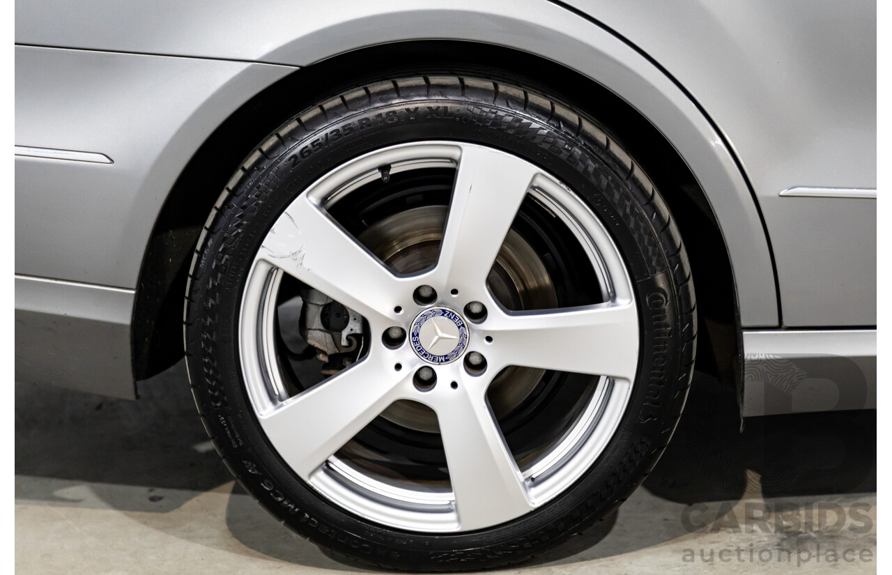 12/2009 Mercedes-Benz E350 Avantgarde W212 4d Sedan Palladium Silver Metallic V6 3.5L