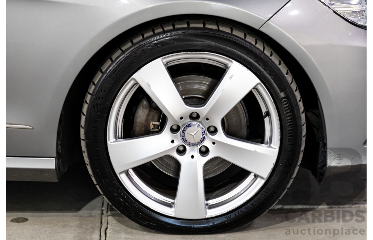 12/2009 Mercedes-Benz E350 Avantgarde W212 4d Sedan Palladium Silver Metallic V6 3.5L