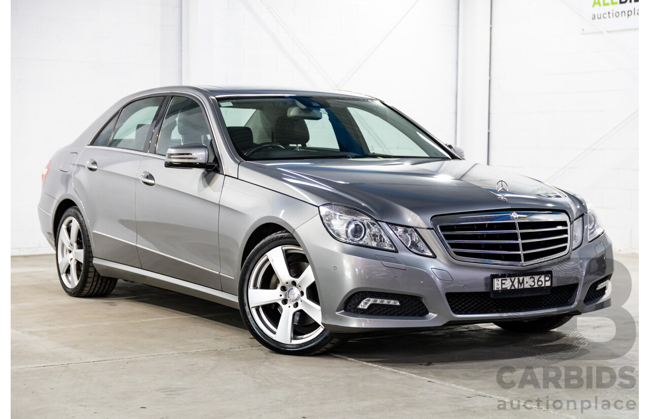 12/2009 Mercedes-Benz E350 Avantgarde W212 4d Sedan Palladium Silver Metallic V6 3.5L