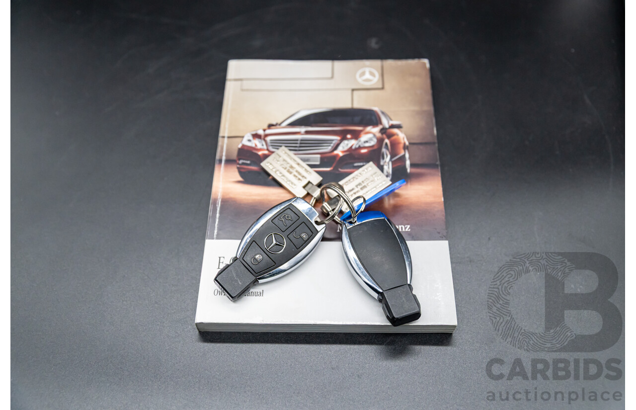 12/2009 Mercedes-Benz E350 Avantgarde W212 4d Sedan Palladium Silver Metallic V6 3.5L