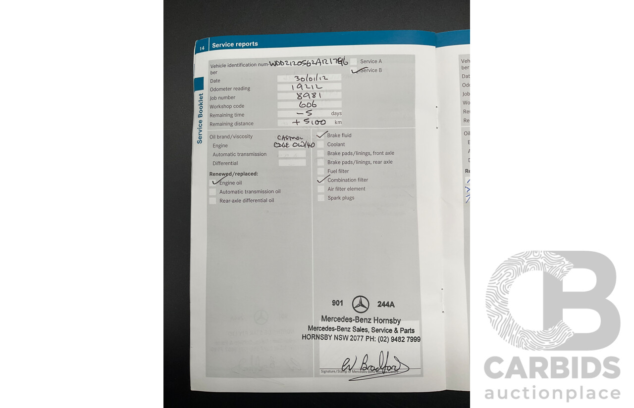 12/2009 Mercedes-Benz E350 Avantgarde W212 4d Sedan Palladium Silver Metallic V6 3.5L