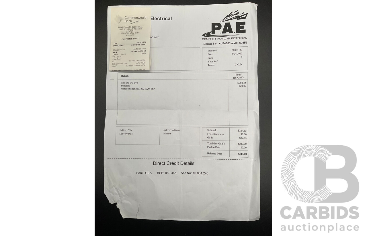 12/2009 Mercedes-Benz E350 Avantgarde W212 4d Sedan Palladium Silver Metallic V6 3.5L