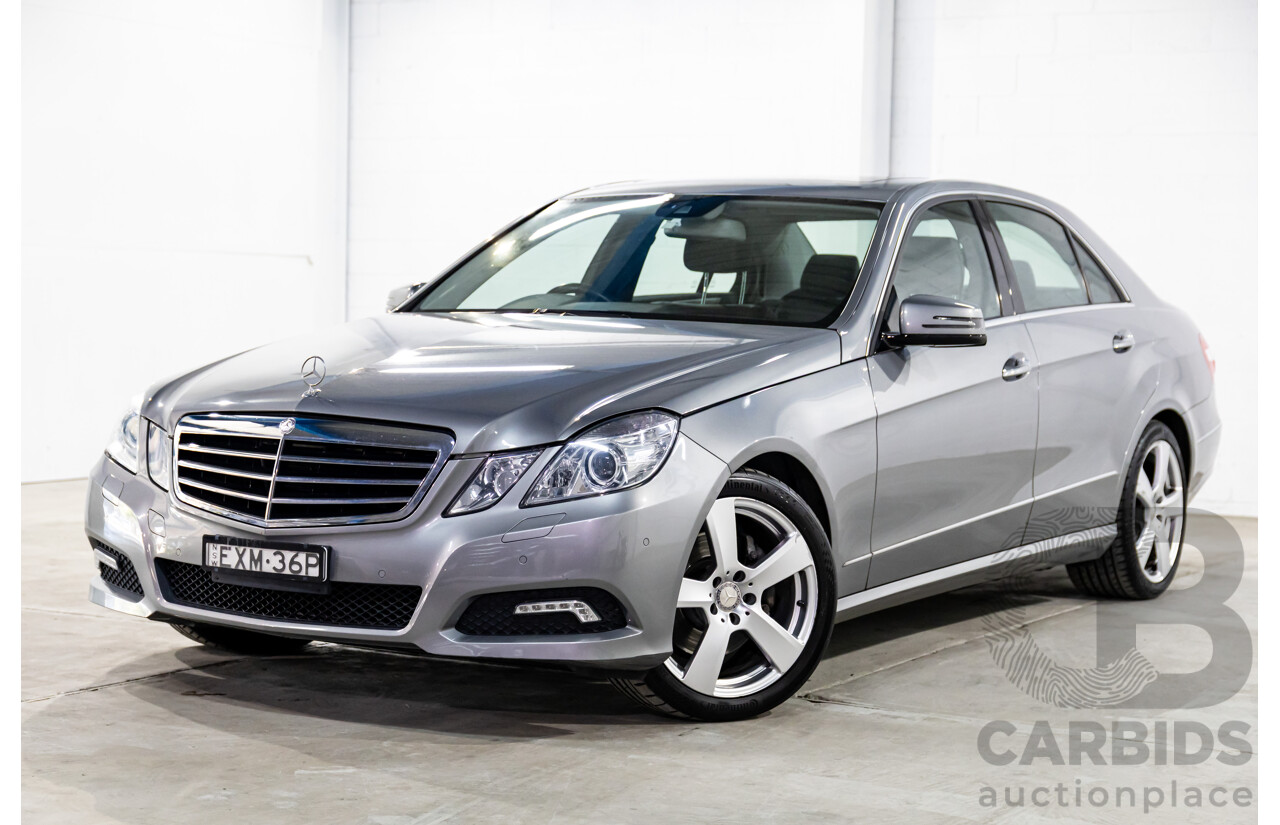12/2009 Mercedes-Benz E350 Avantgarde W212 4d Sedan Palladium Silver Metallic V6 3.5L