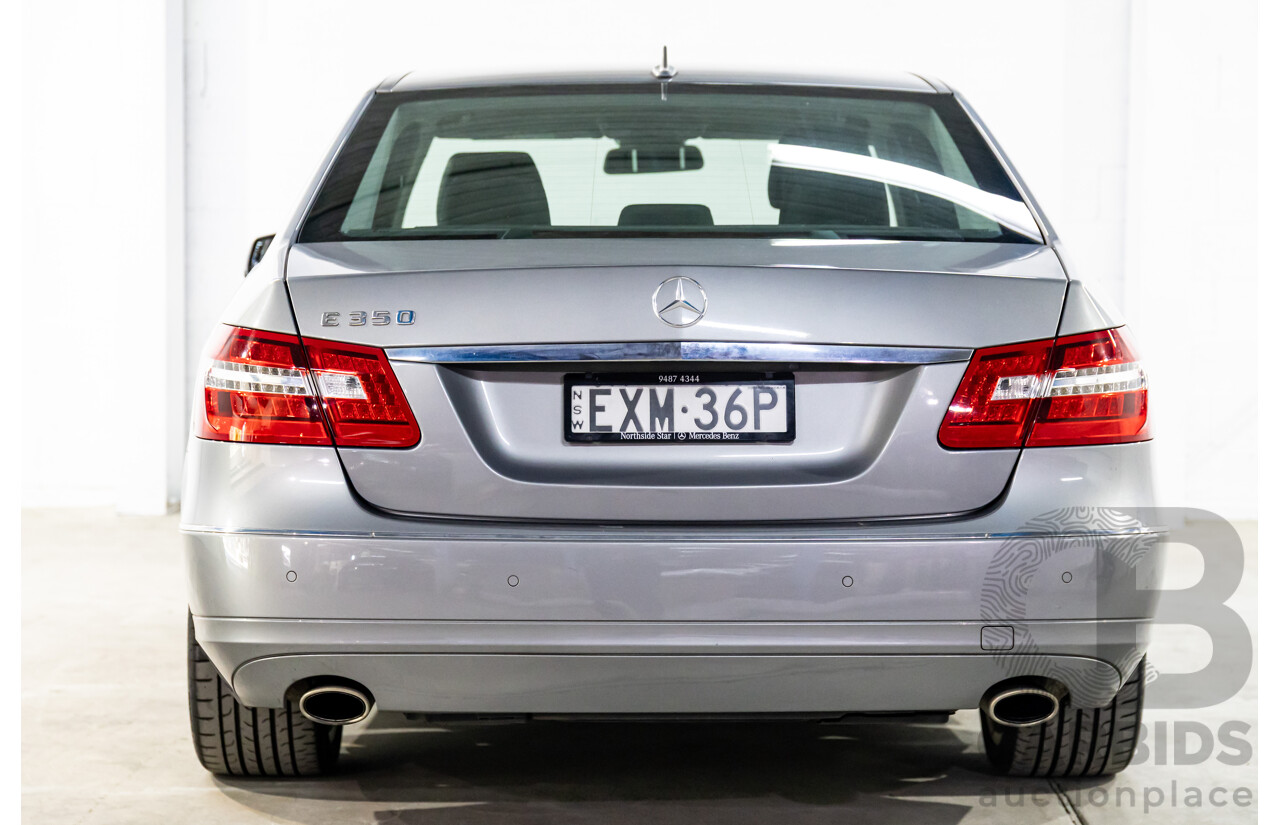 12/2009 Mercedes-Benz E350 Avantgarde W212 4d Sedan Palladium Silver Metallic V6 3.5L