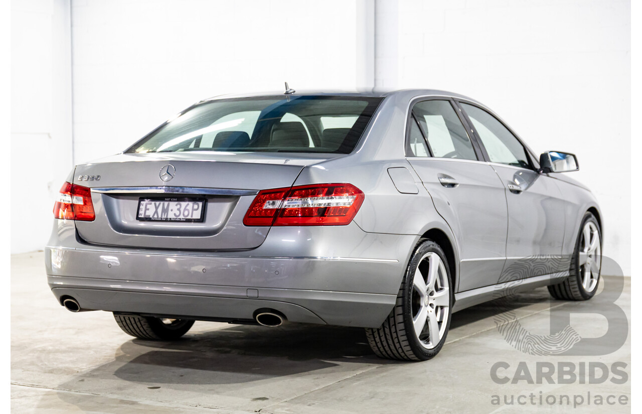 12/2009 Mercedes-Benz E350 Avantgarde W212 4d Sedan Palladium Silver Metallic V6 3.5L