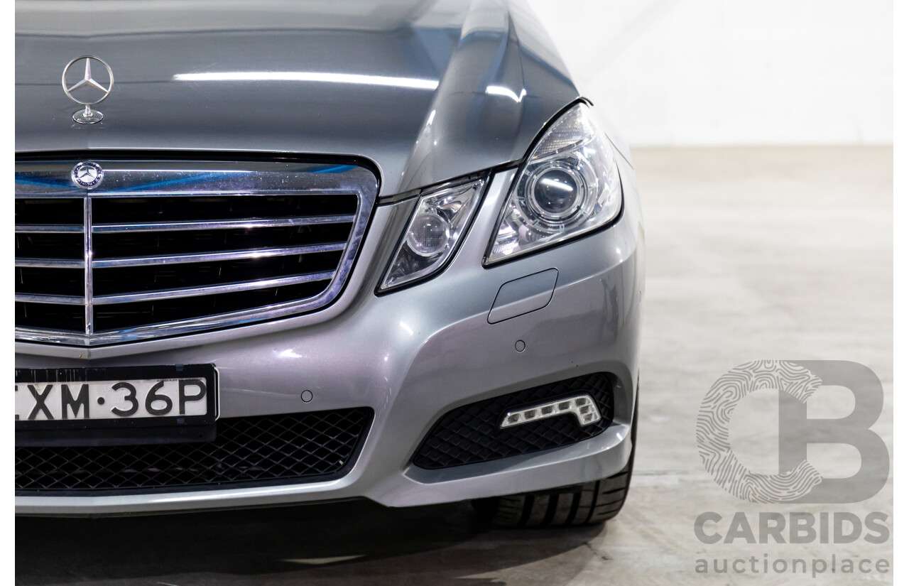 12/2009 Mercedes-Benz E350 Avantgarde W212 4d Sedan Palladium Silver Metallic V6 3.5L