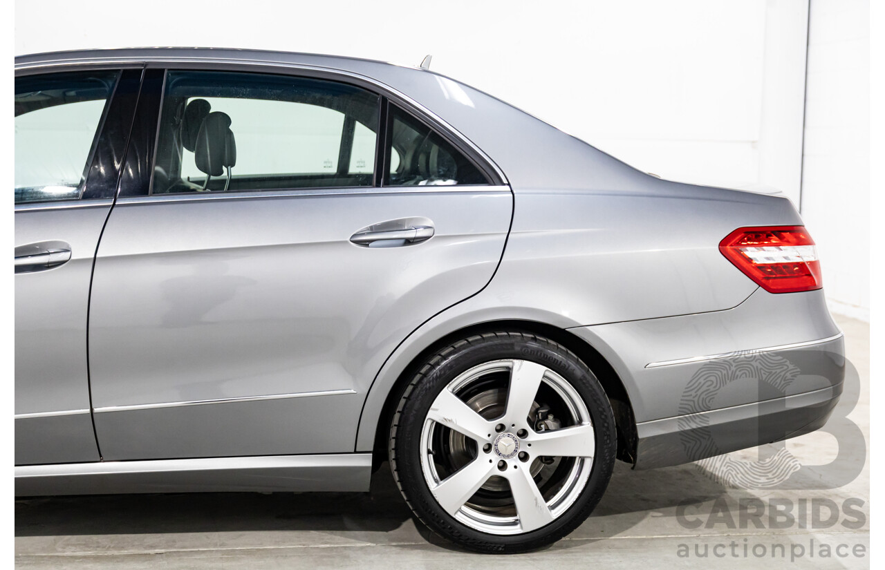 12/2009 Mercedes-Benz E350 Avantgarde W212 4d Sedan Palladium Silver Metallic V6 3.5L