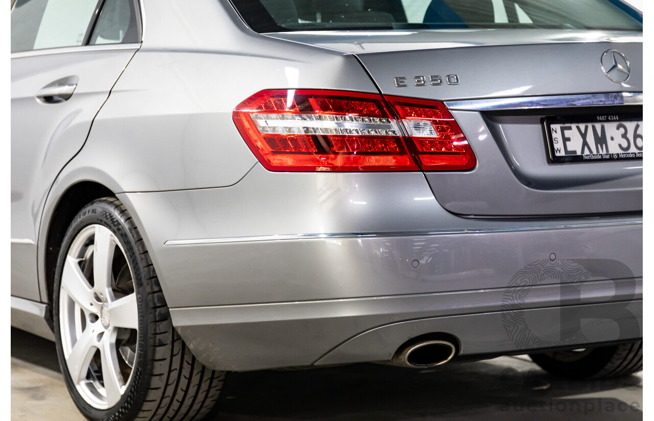 12/2009 Mercedes-Benz E350 Avantgarde W212 4d Sedan Palladium Silver Metallic V6 3.5L