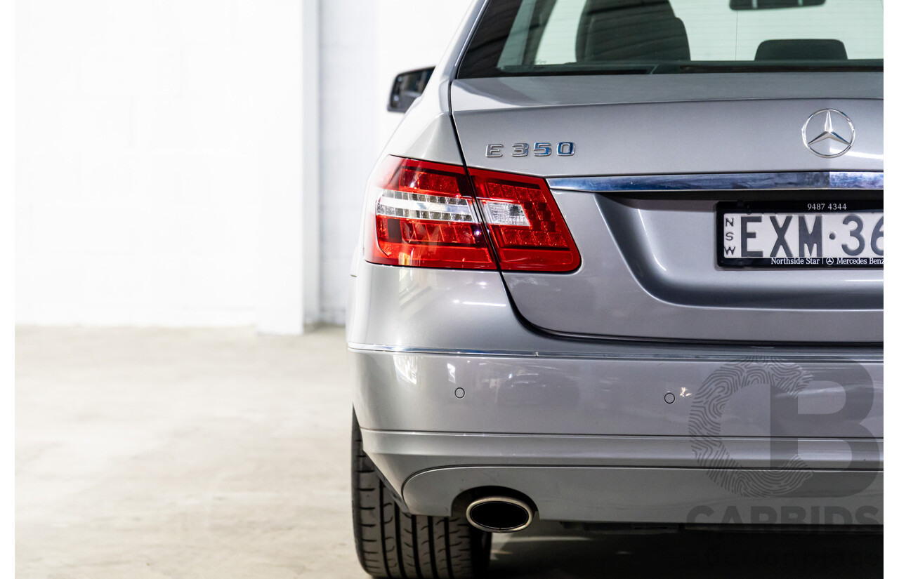 12/2009 Mercedes-Benz E350 Avantgarde W212 4d Sedan Palladium Silver Metallic V6 3.5L
