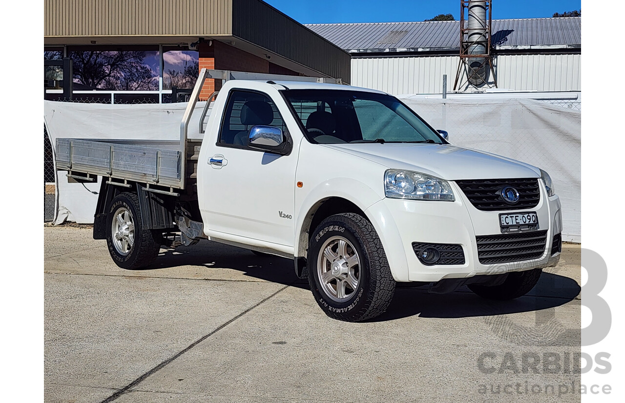 5/2014 Great Wall V240 (4x2) K2 MY11 C/Chas White 2.4L