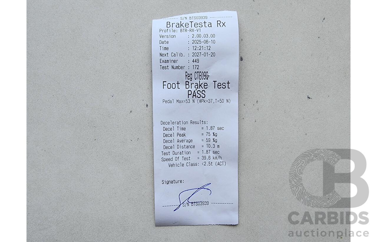 5/2014 Great Wall V240 (4x2) K2 MY11 C/Chas White 2.4L