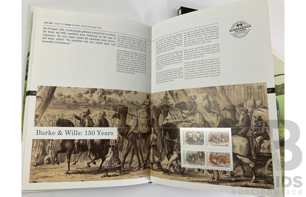 Australian 2010 and 2011 Annual Stamp Albums - Face Value $176