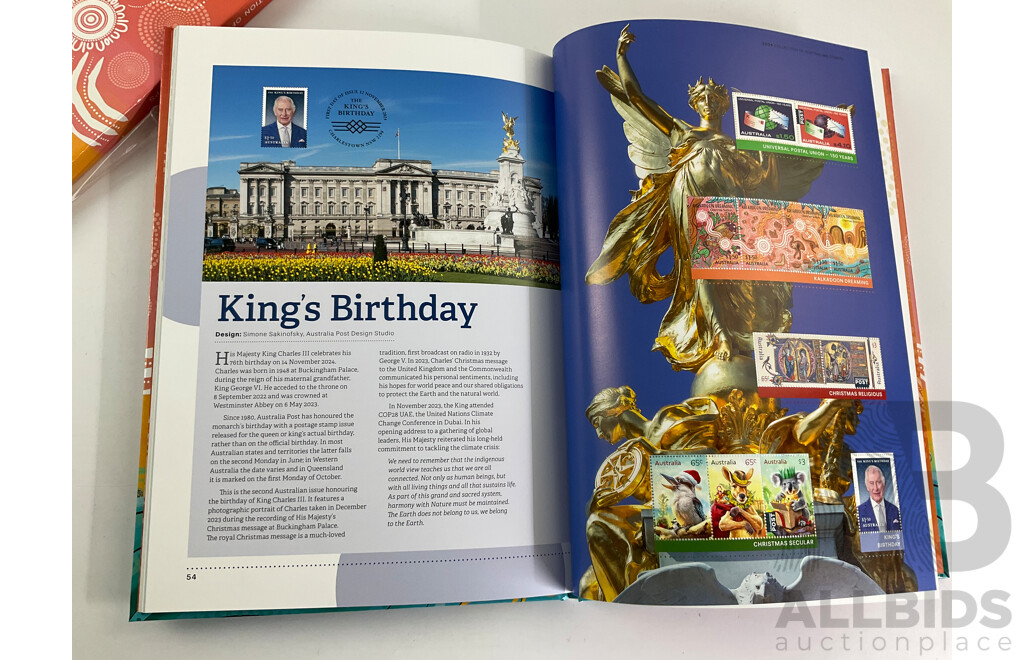 Australian 2024 Annual Stamp Album - Face Value $133