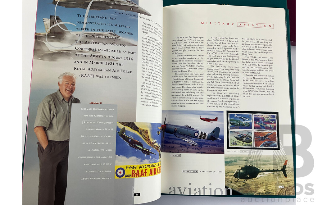 Three Australian Annual Stamp Albums 1994, 1995, 1996 - Face Value $128