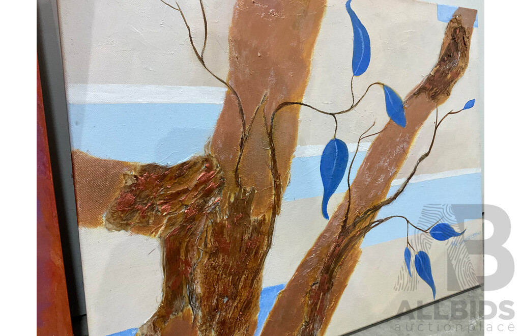 Marilyn Robertson Australian Landscape Paintings - Mixed Media on Board, Canvas and Paper - Lot of 41