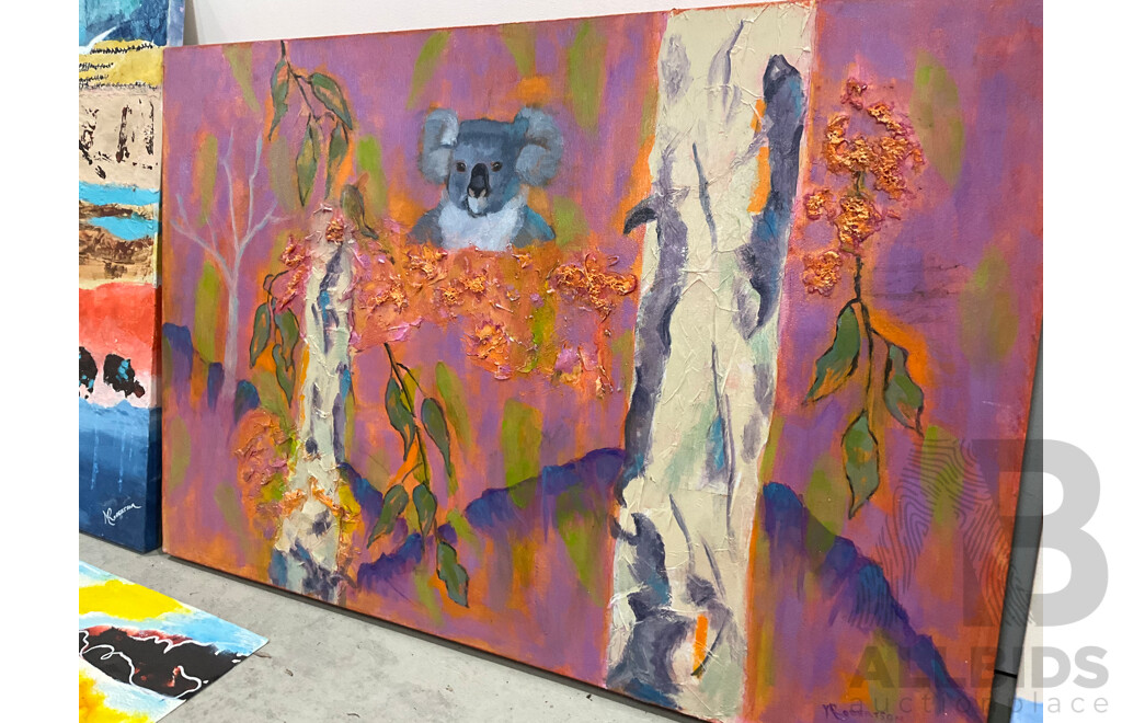 Marilyn Robertson Australian Landscape Paintings - Mixed Media on Board, Canvas and Paper - Lot of 41