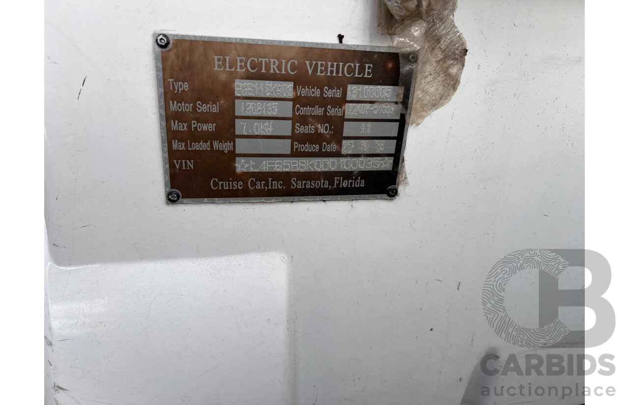 10/2013 EMC EG6118KA03 11 Person Electric Golf Cart Sightseeing Bus