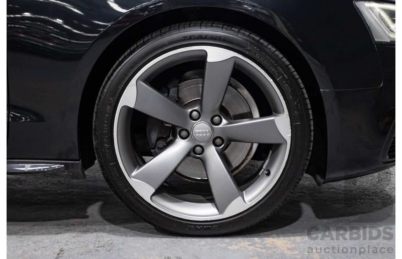 4/2014 Audi A5 2.0 TFSI Quattro (AWD) S-Line Pack 8T MY14 2d Coupe Phantom Black Turbo 2.0L