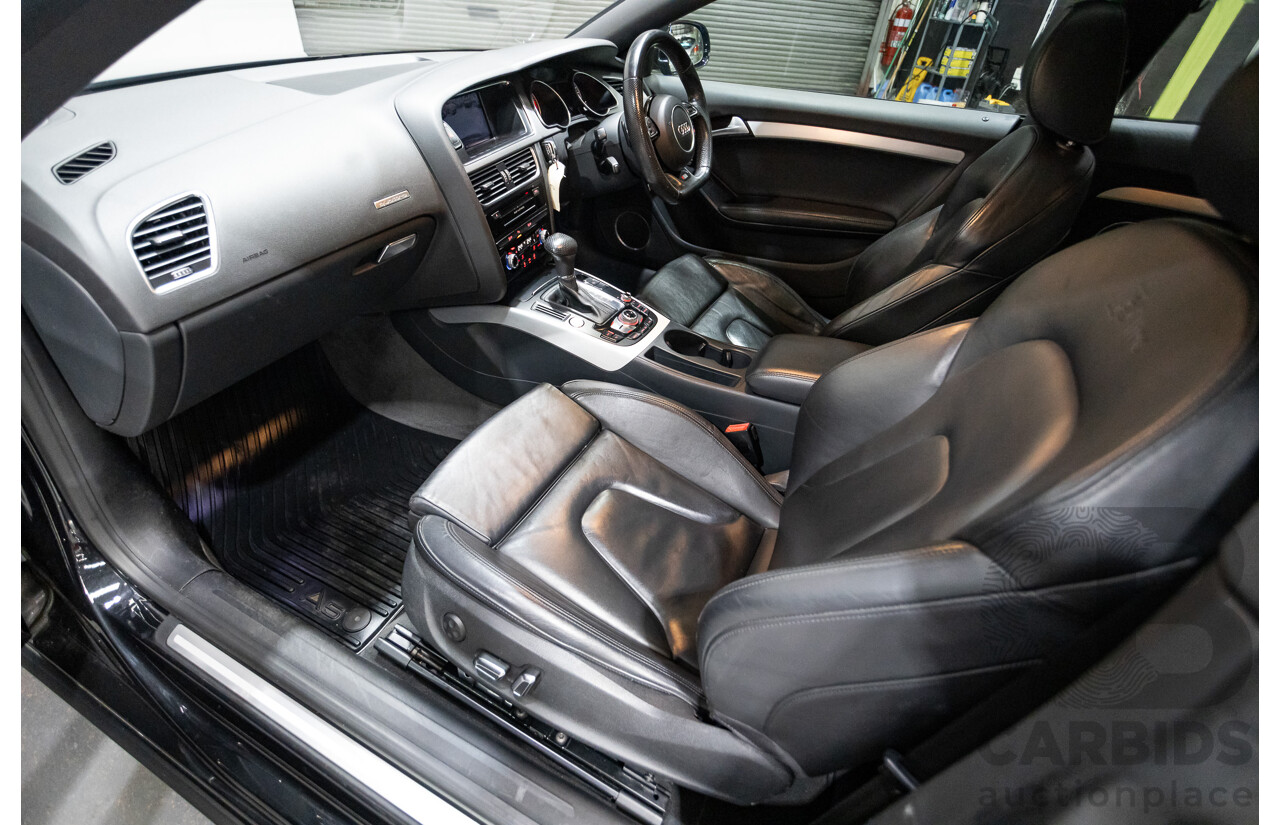 4/2014 Audi A5 2.0 TFSI Quattro (AWD) S-Line Pack 8T MY14 2d Coupe Phantom Black Turbo 2.0L