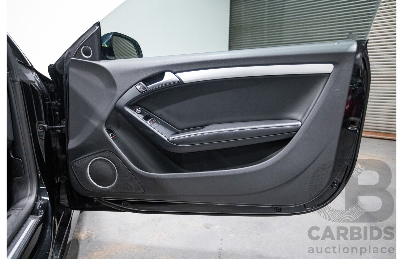 4/2014 Audi A5 2.0 TFSI Quattro (AWD) S-Line Pack 8T MY14 2d Coupe Phantom Black Turbo 2.0L