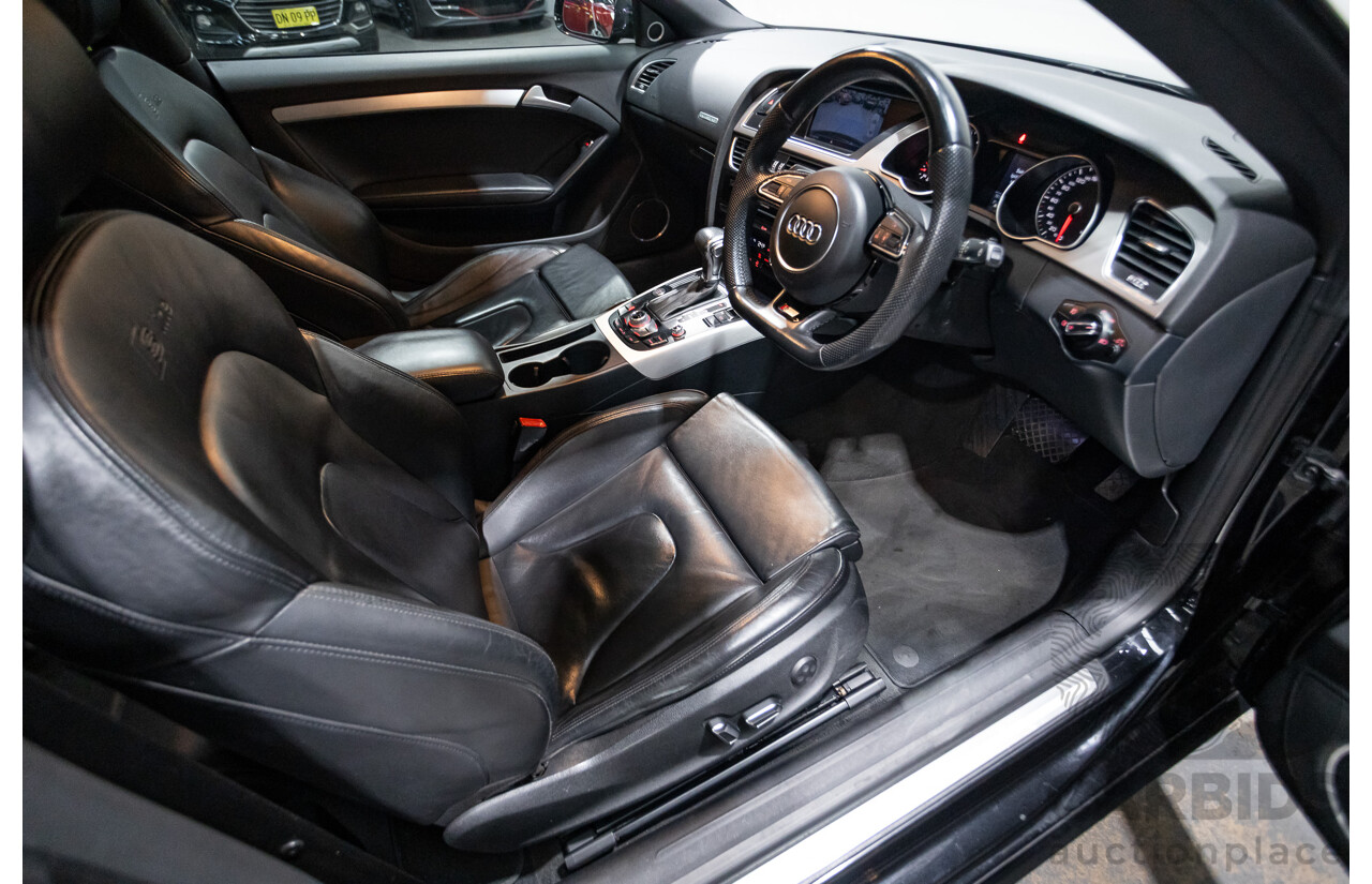 4/2014 Audi A5 2.0 TFSI Quattro (AWD) S-Line Pack 8T MY14 2d Coupe Phantom Black Turbo 2.0L