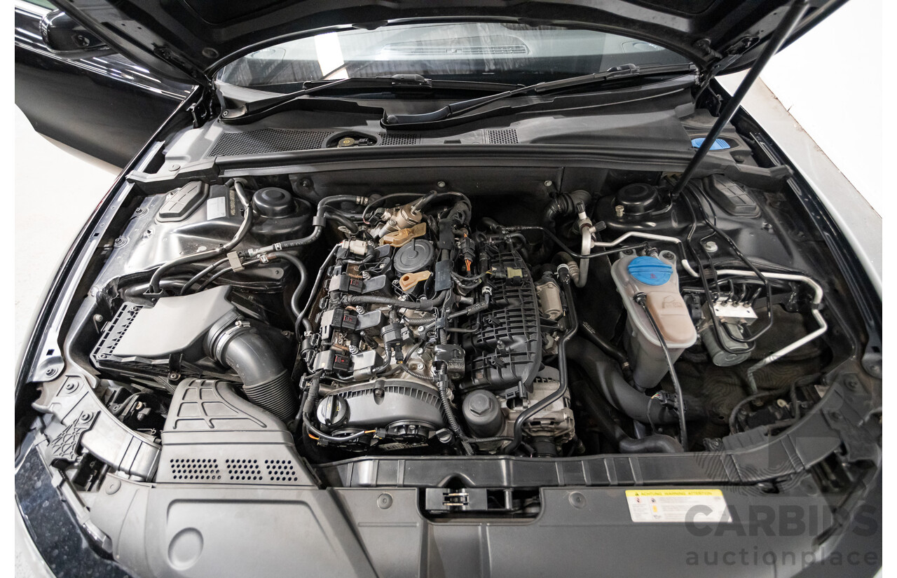 4/2014 Audi A5 2.0 TFSI Quattro (AWD) S-Line Pack 8T MY14 2d Coupe Phantom Black Turbo 2.0L