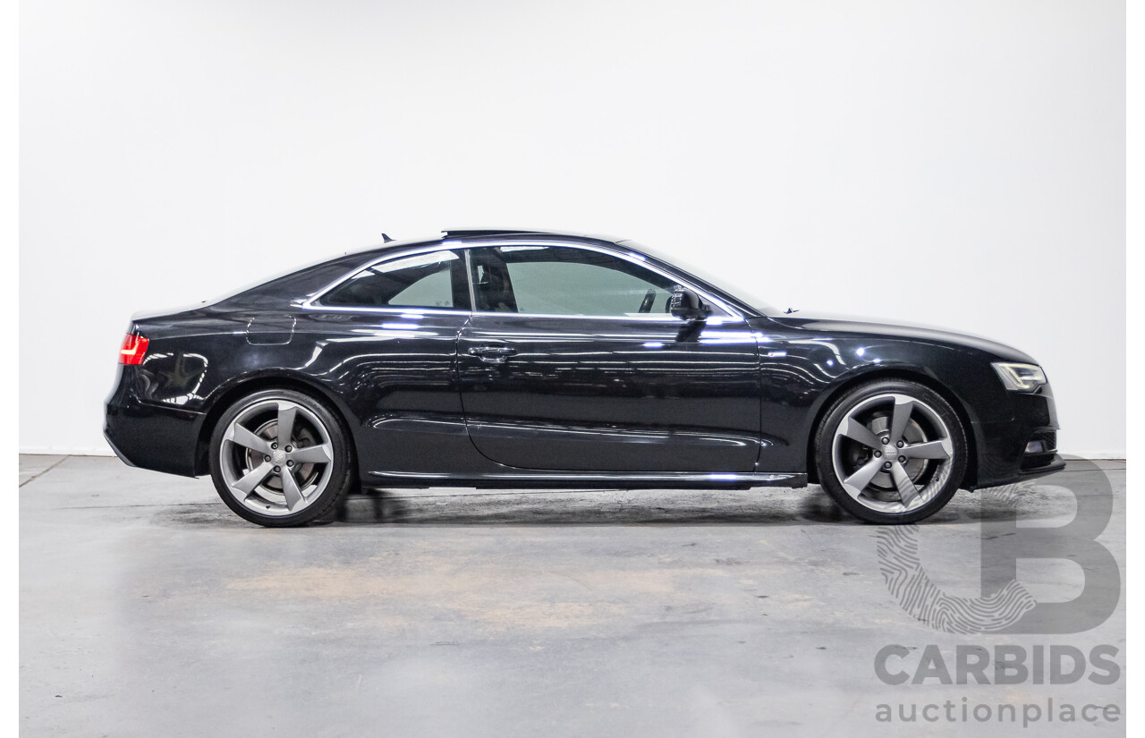 4/2014 Audi A5 2.0 TFSI Quattro (AWD) S-Line Pack 8T MY14 2d Coupe Phantom Black Turbo 2.0L