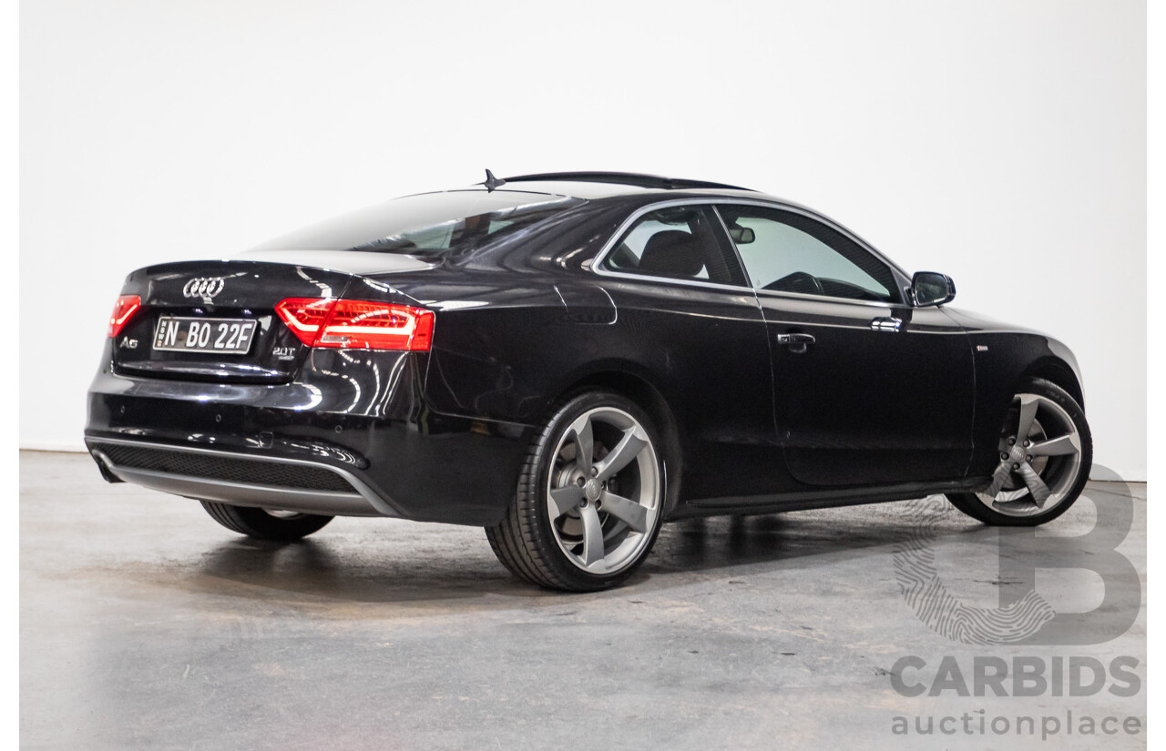 4/2014 Audi A5 2.0 TFSI Quattro (AWD) S-Line Pack 8T MY14 2d Coupe Phantom Black Turbo 2.0L