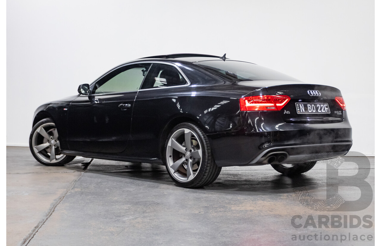 4/2014 Audi A5 2.0 TFSI Quattro (AWD) S-Line Pack 8T MY14 2d Coupe Phantom Black Turbo 2.0L