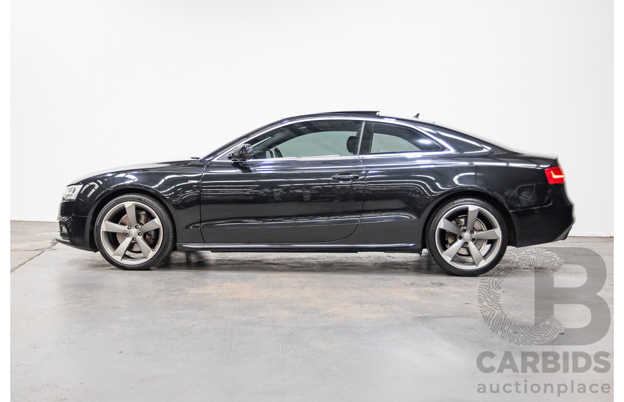 4/2014 Audi A5 2.0 TFSI Quattro (AWD) S-Line Pack 8T MY14 2d Coupe Phantom Black Turbo 2.0L