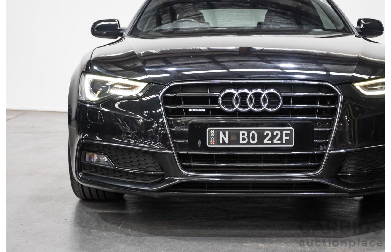 4/2014 Audi A5 2.0 TFSI Quattro (AWD) S-Line Pack 8T MY14 2d Coupe Phantom Black Turbo 2.0L