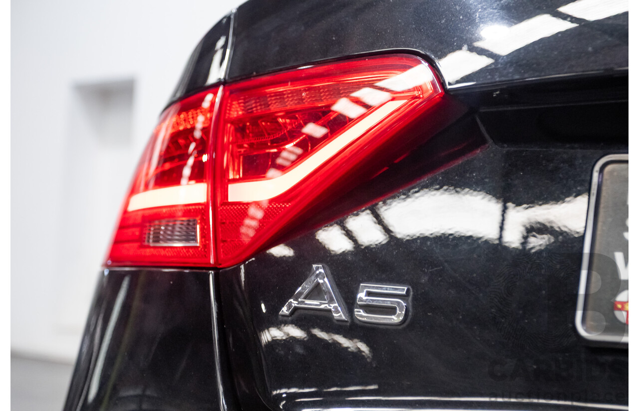 4/2014 Audi A5 2.0 TFSI Quattro (AWD) S-Line Pack 8T MY14 2d Coupe Phantom Black Turbo 2.0L