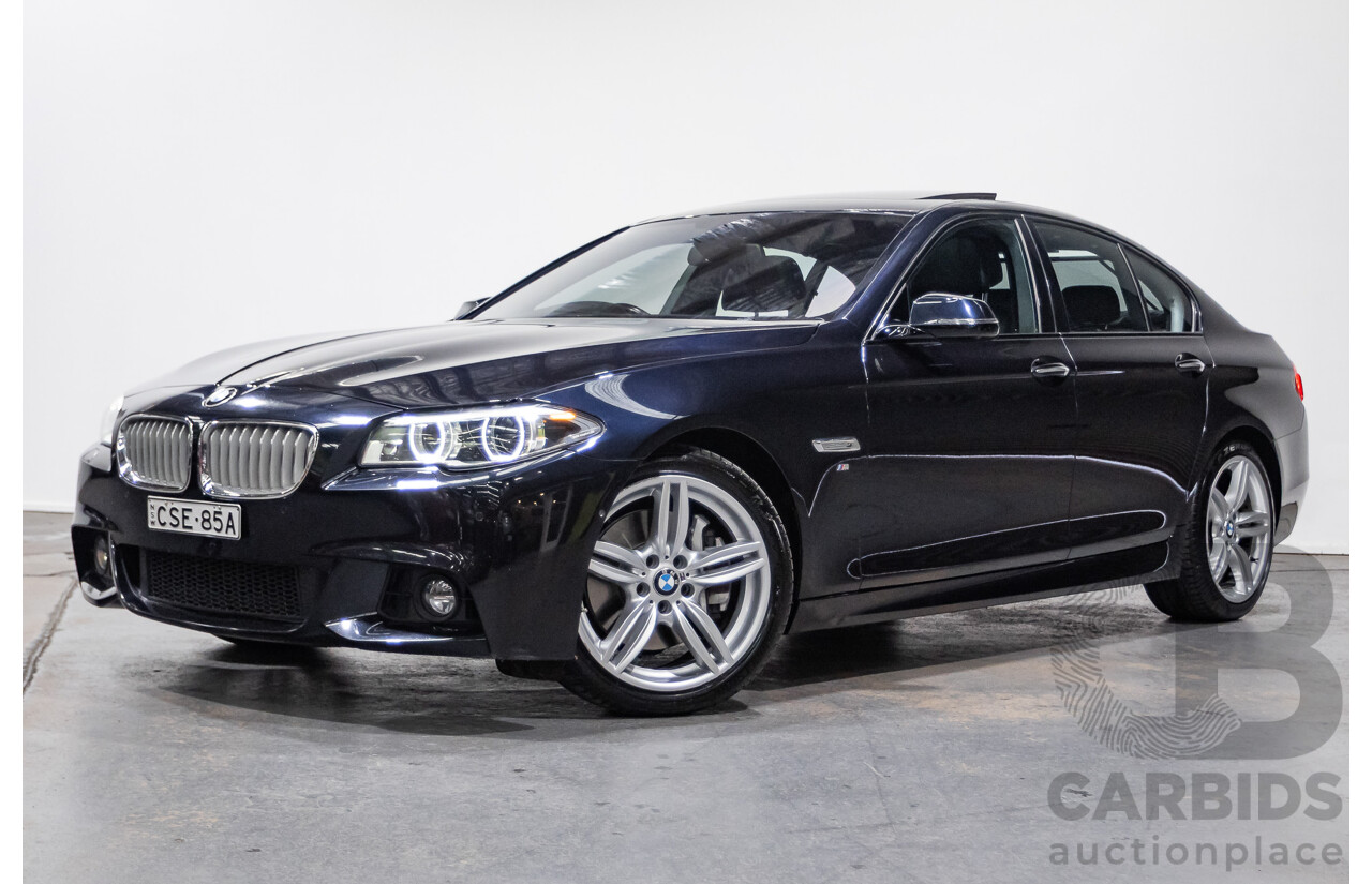 5/2014 BMW 550i LCI M-Sport F10 MY14 4d Sedan Carbon Black Metallic Twin Turbo V8 4.4L