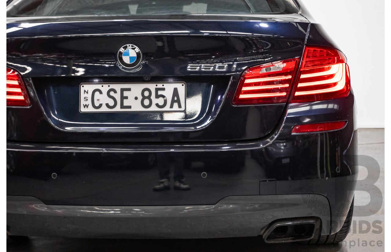 5/2014 BMW 550i LCI M-Sport F10 MY14 4d Sedan Carbon Black Metallic Twin Turbo V8 4.4L