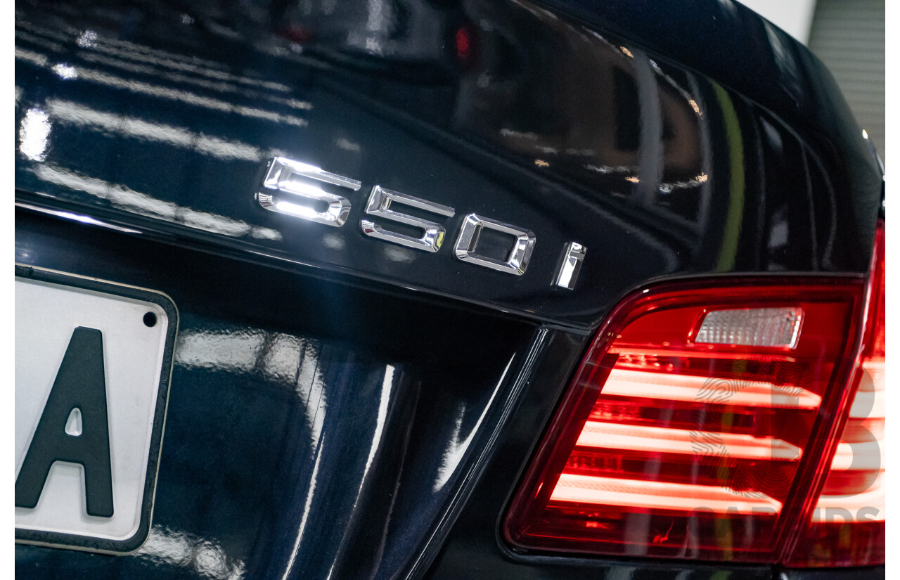 5/2014 BMW 550i LCI M-Sport F10 MY14 4d Sedan Carbon Black Metallic Twin Turbo V8 4.4L