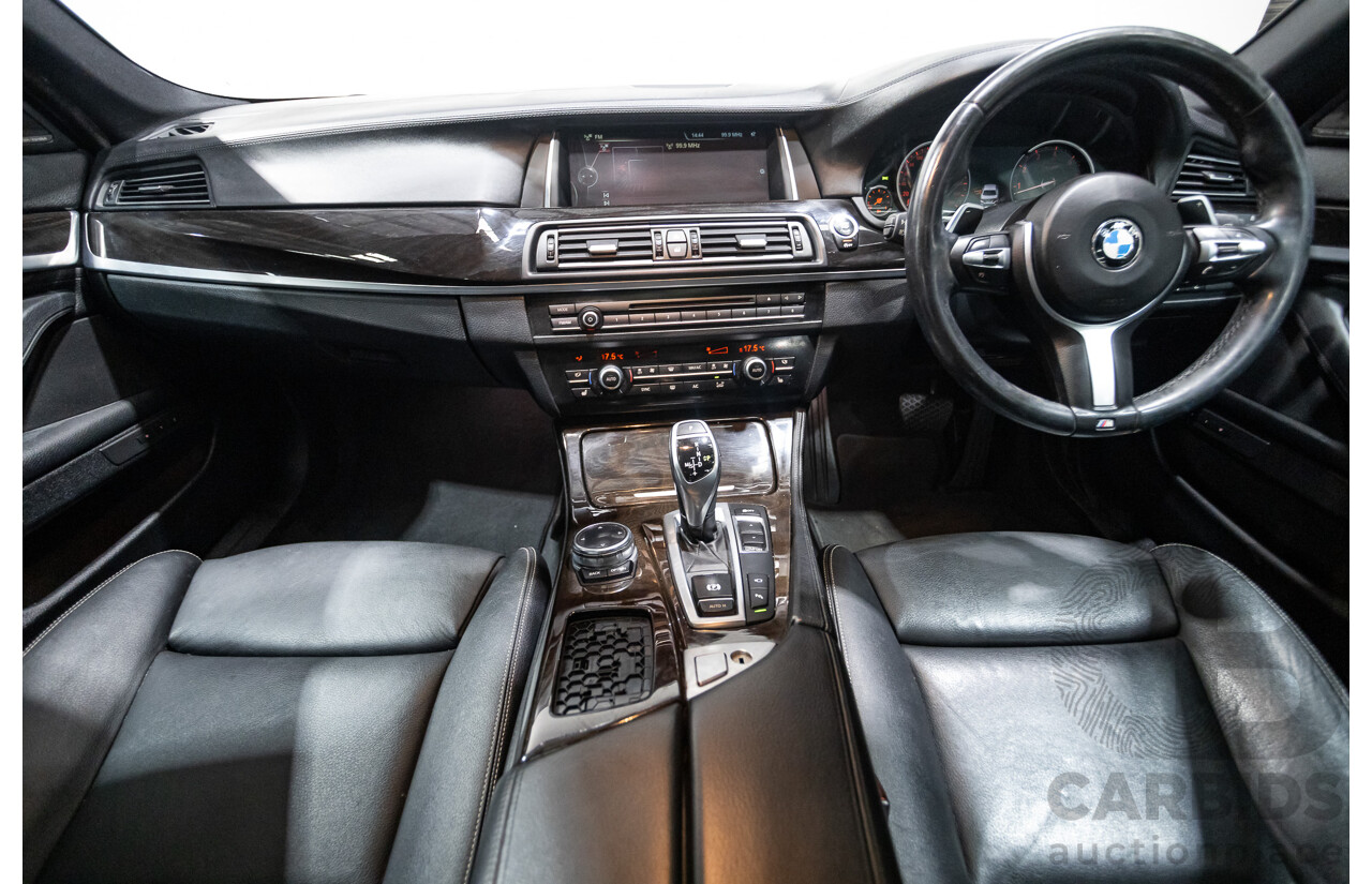 5/2014 BMW 550i LCI M-Sport F10 MY14 4d Sedan Carbon Black Metallic Twin Turbo V8 4.4L