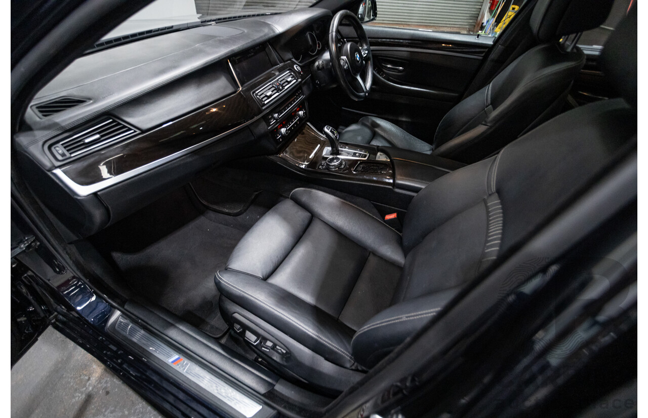 5/2014 BMW 550i LCI M-Sport F10 MY14 4d Sedan Carbon Black Metallic Twin Turbo V8 4.4L
