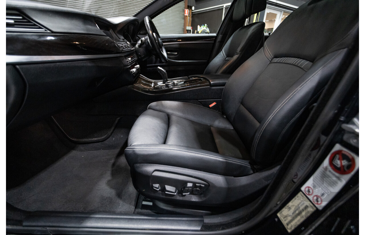 5/2014 BMW 550i LCI M-Sport F10 MY14 4d Sedan Carbon Black Metallic Twin Turbo V8 4.4L