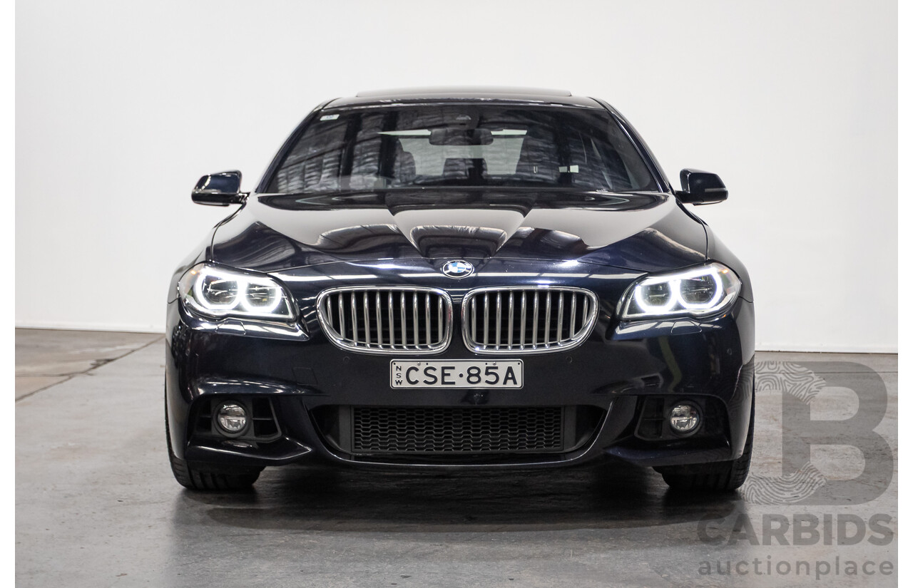 5/2014 BMW 550i LCI M-Sport F10 MY14 4d Sedan Carbon Black Metallic Twin Turbo V8 4.4L