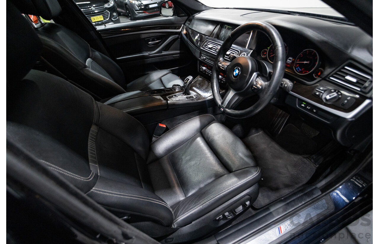 5/2014 BMW 550i LCI M-Sport F10 MY14 4d Sedan Carbon Black Metallic Twin Turbo V8 4.4L