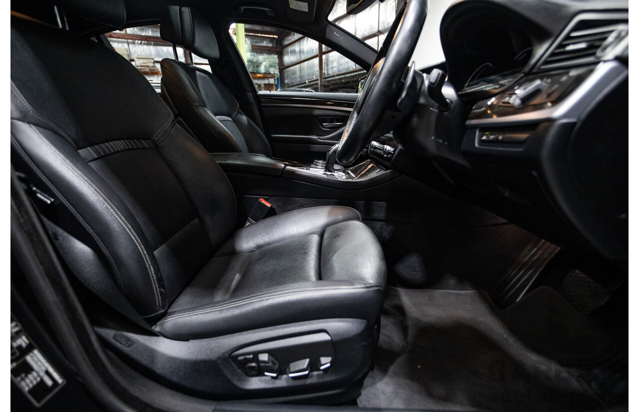 5/2014 BMW 550i LCI M-Sport F10 MY14 4d Sedan Carbon Black Metallic Twin Turbo V8 4.4L