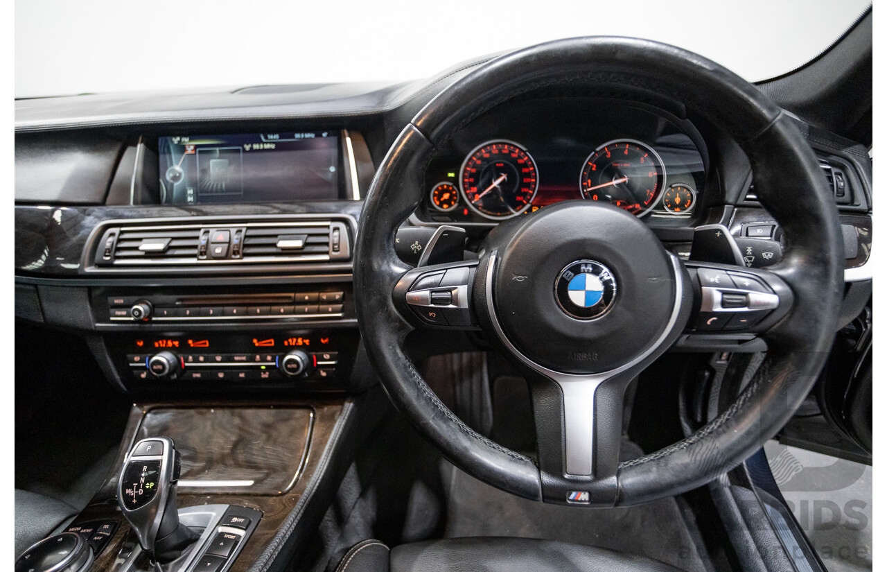 5/2014 BMW 550i LCI M-Sport F10 MY14 4d Sedan Carbon Black Metallic Twin Turbo V8 4.4L