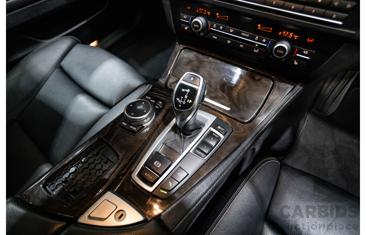 5/2014 BMW 550i LCI M-Sport F10 MY14 4d Sedan Carbon Black Metallic Twin Turbo V8 4.4L