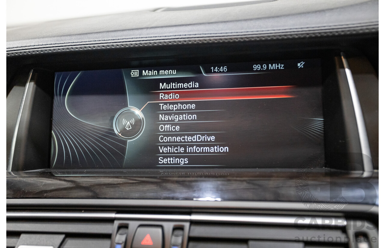 5/2014 BMW 550i LCI M-Sport F10 MY14 4d Sedan Carbon Black Metallic Twin Turbo V8 4.4L