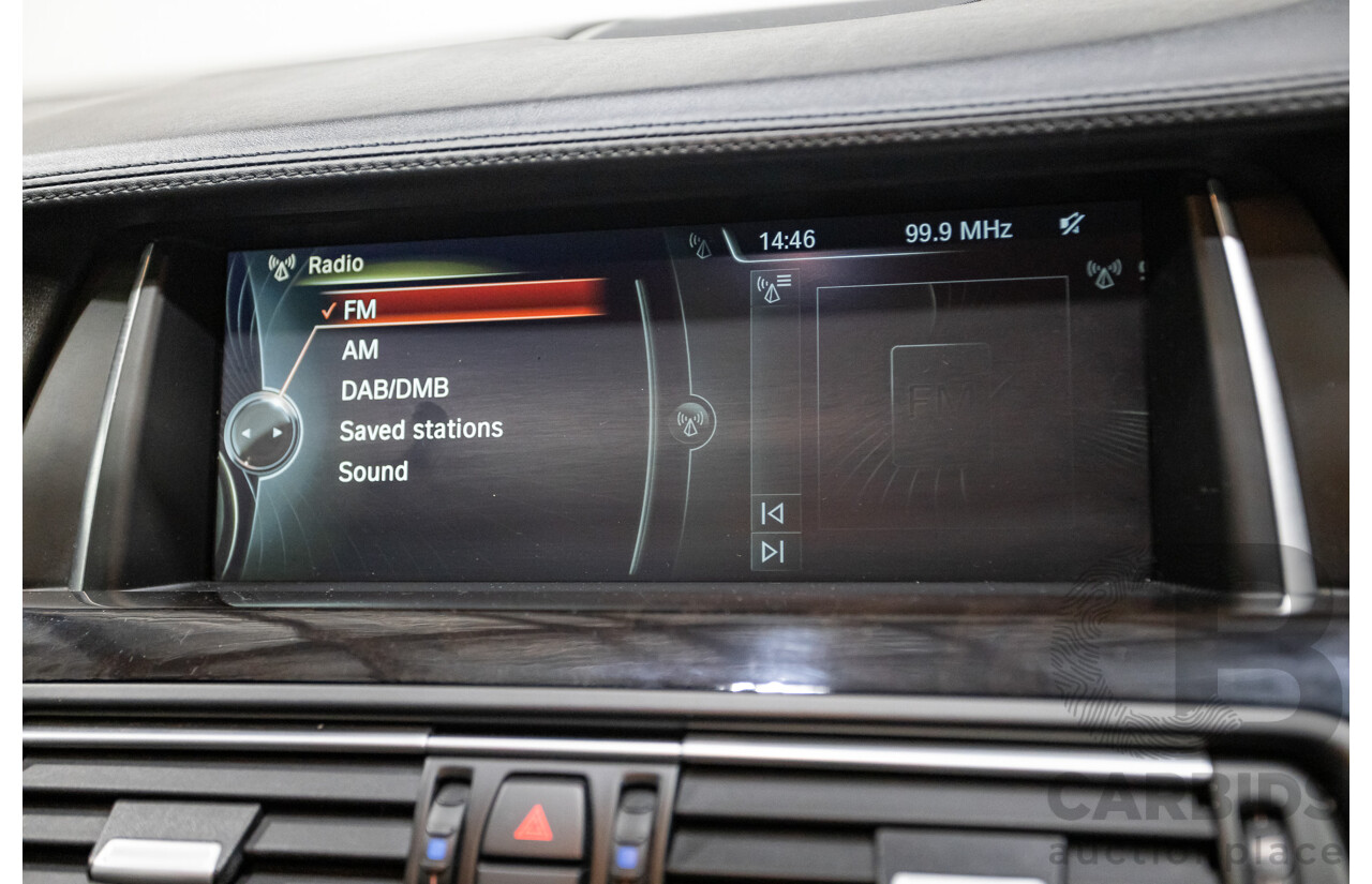5/2014 BMW 550i LCI M-Sport F10 MY14 4d Sedan Carbon Black Metallic Twin Turbo V8 4.4L