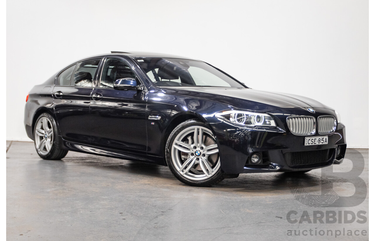 5/2014 BMW 550i LCI M-Sport F10 MY14 4d Sedan Carbon Black Metallic Twin Turbo V8 4.4L