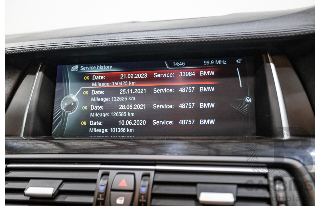 5/2014 BMW 550i LCI M-Sport F10 MY14 4d Sedan Carbon Black Metallic Twin Turbo V8 4.4L