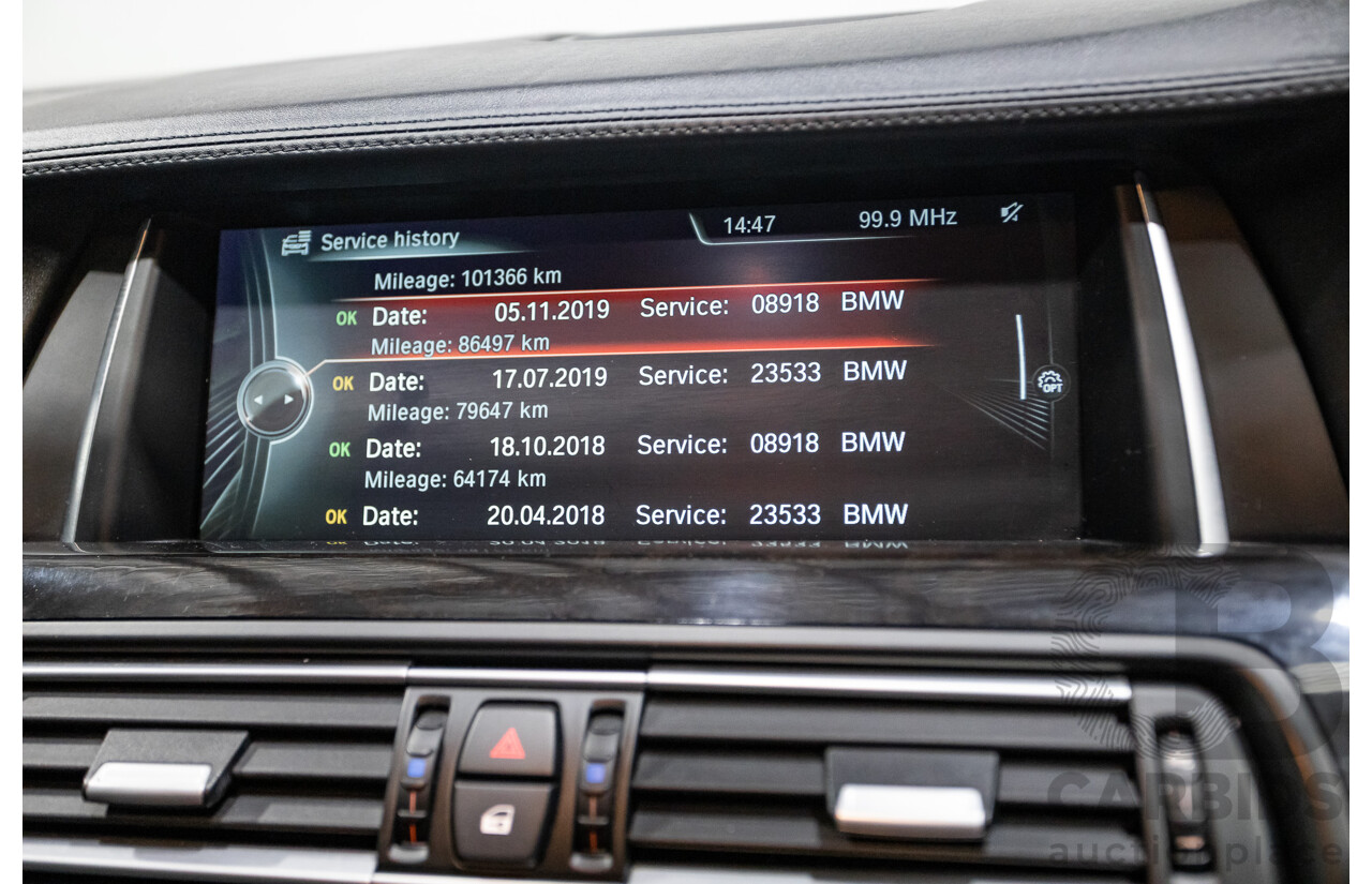 5/2014 BMW 550i LCI M-Sport F10 MY14 4d Sedan Carbon Black Metallic Twin Turbo V8 4.4L