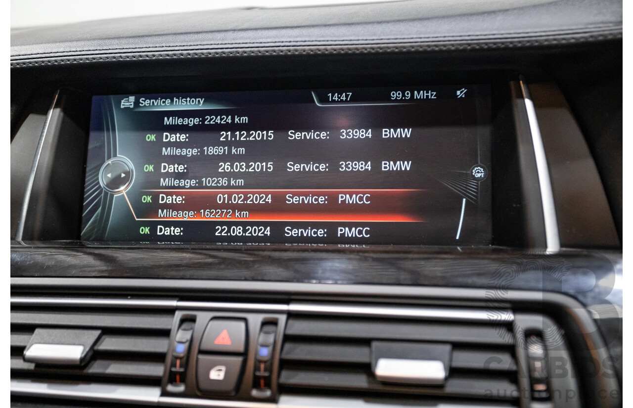 5/2014 BMW 550i LCI M-Sport F10 MY14 4d Sedan Carbon Black Metallic Twin Turbo V8 4.4L