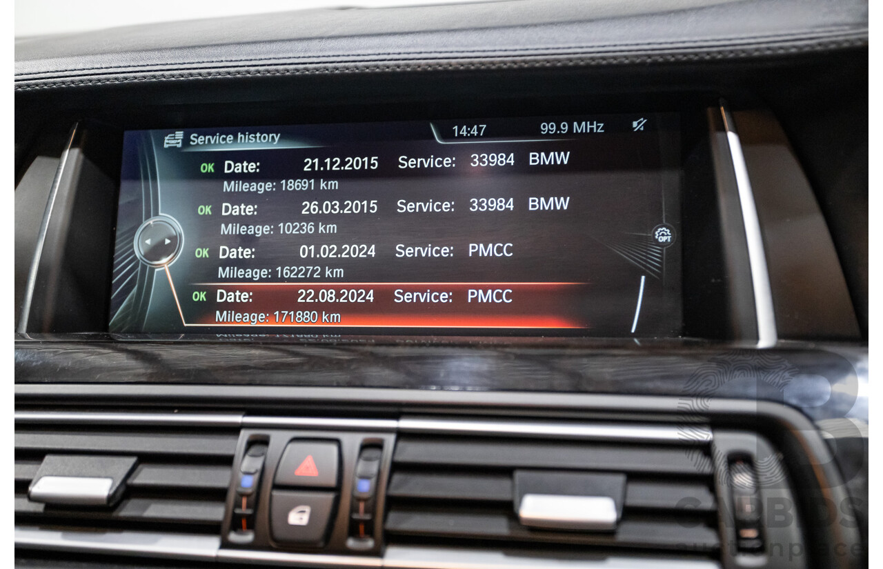 5/2014 BMW 550i LCI M-Sport F10 MY14 4d Sedan Carbon Black Metallic Twin Turbo V8 4.4L